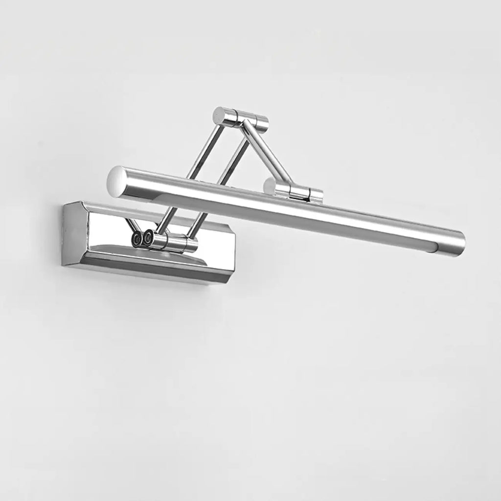 Modern Silver Stretchable Bathroom Vanity Light White Light LED