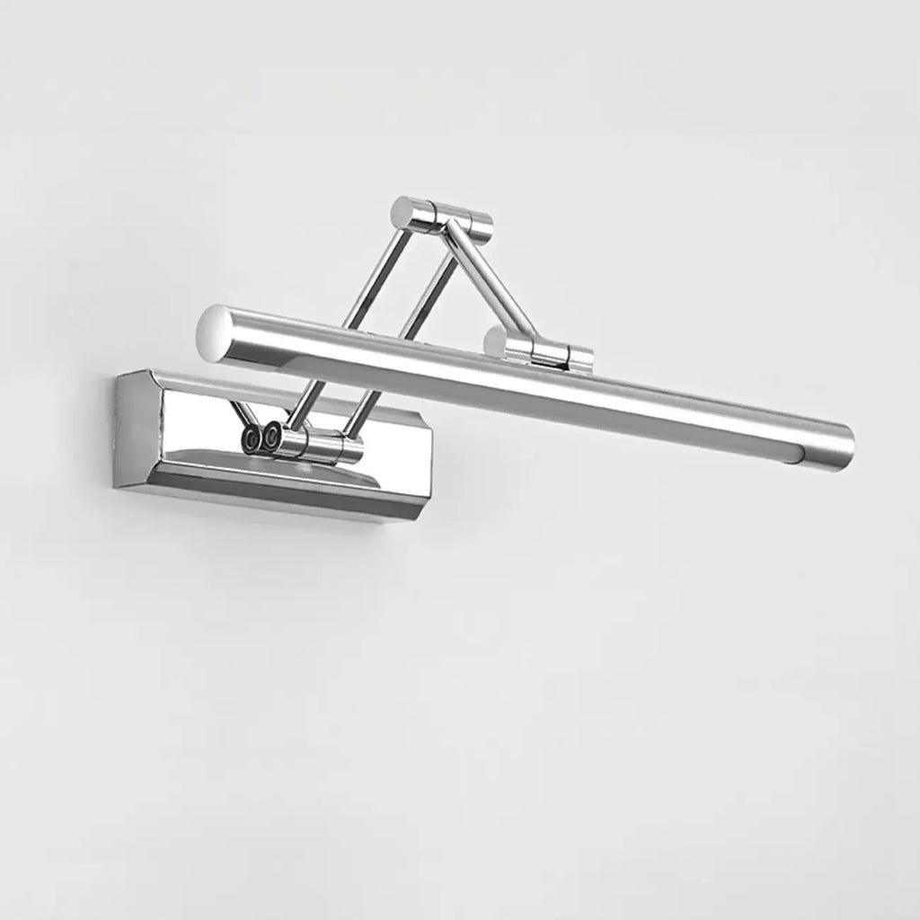 Modern Silver Stretchable Bathroom Vanity Light White Light LED