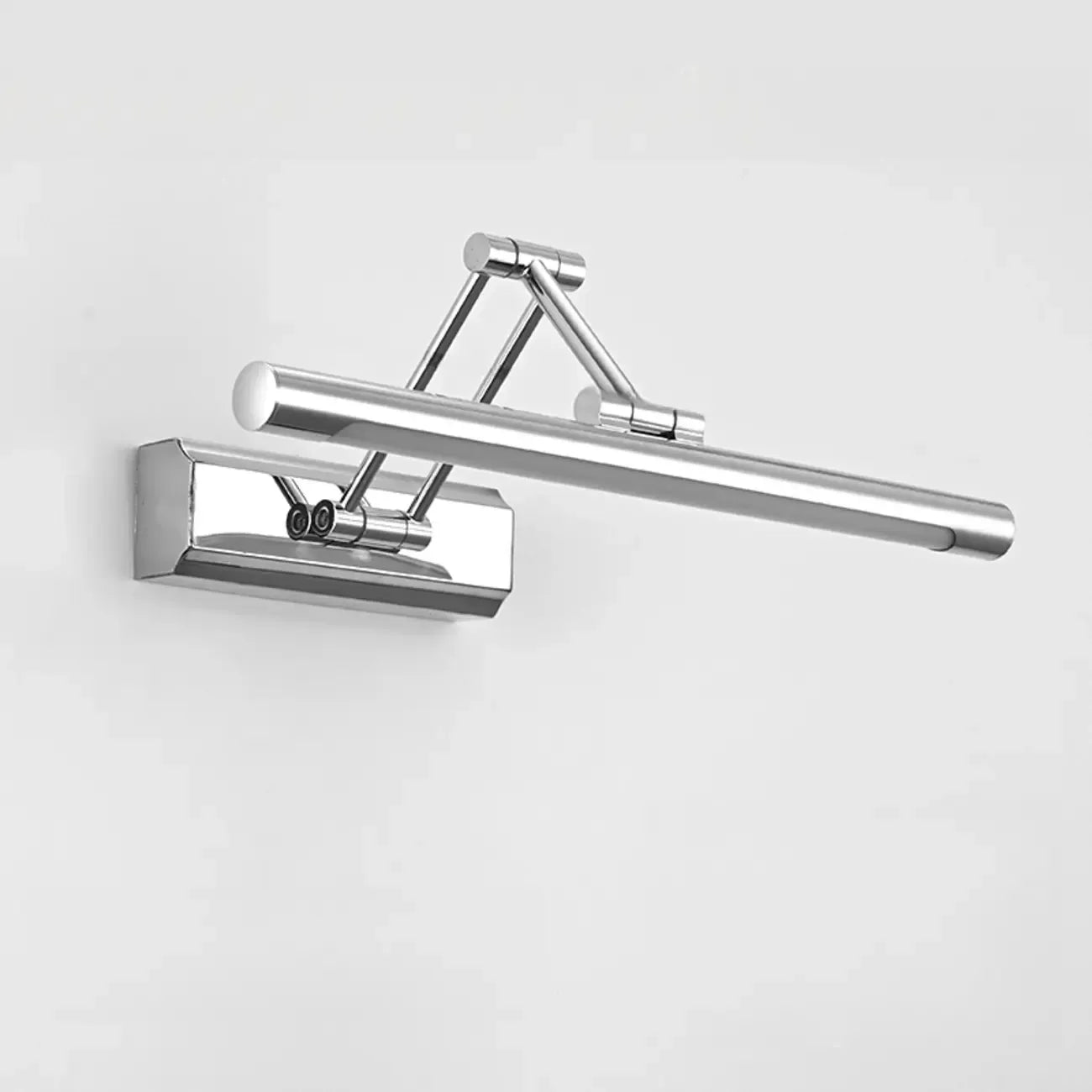 Modern Silver Stretchable Bathroom Vanity Light White Light LED
