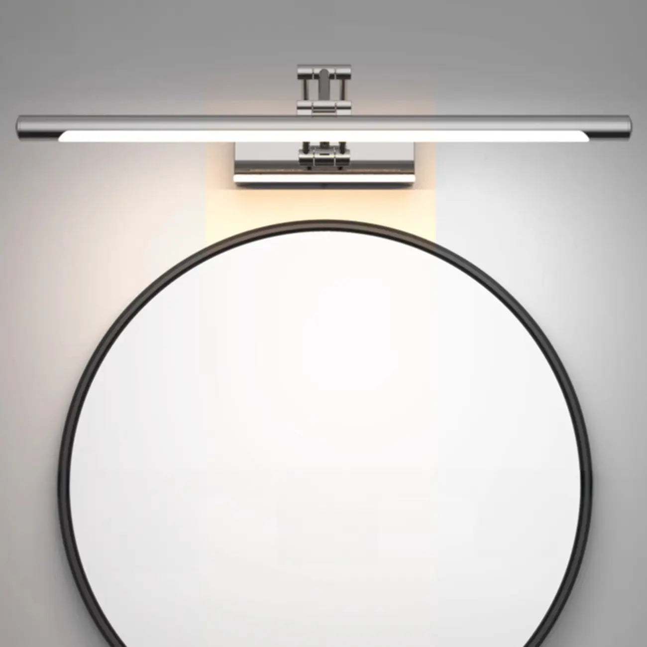 Modern Silver Stretchable Bathroom Vanity Light White Light LED