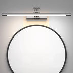 Modern Silver Stretchable Bathroom Vanity Light White Light LED
