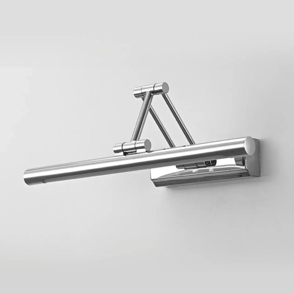 Modern Silver Stretchable Bathroom Vanity Light White Light LED