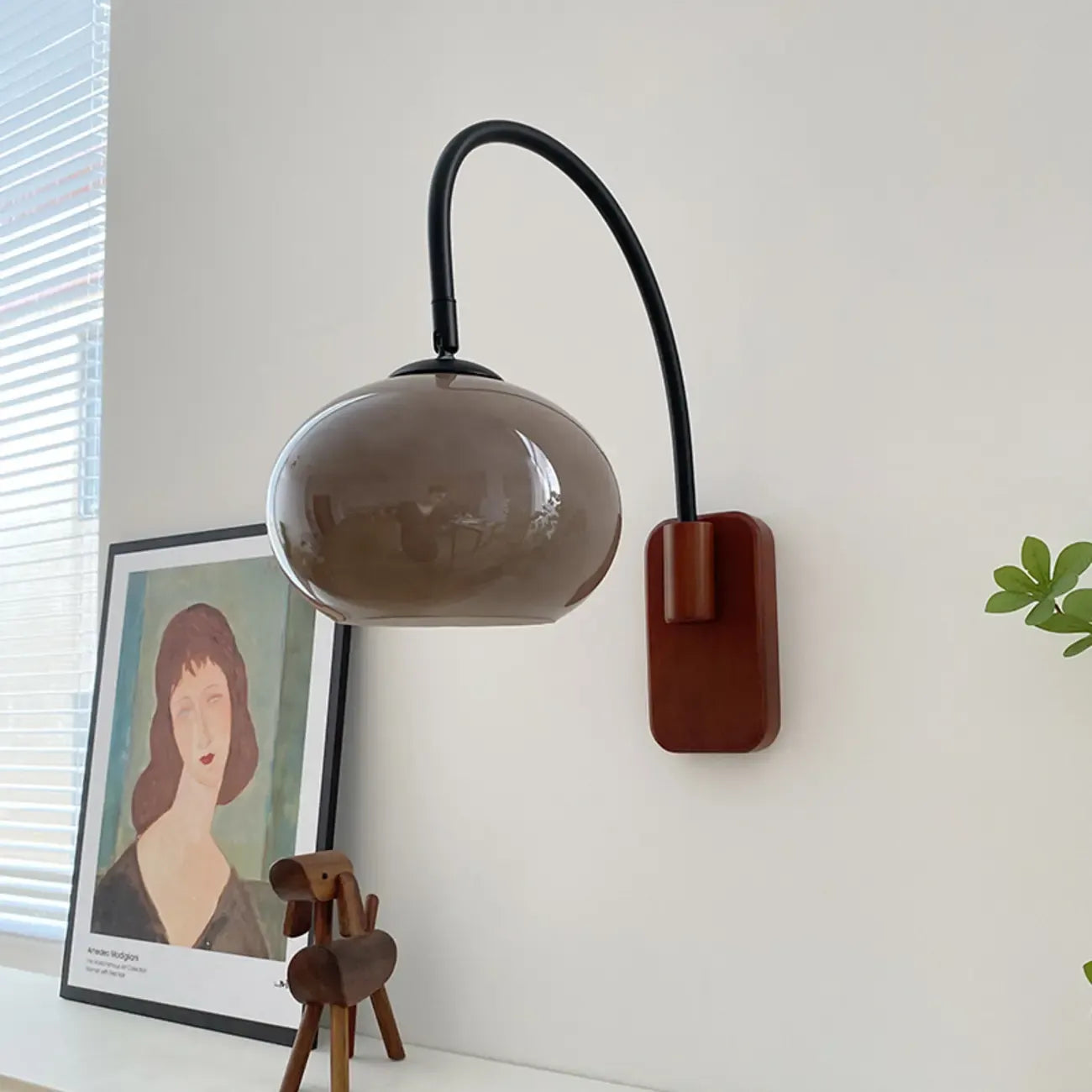 Mini Vintage Drum Swing Arm Wall Light for Living Room