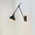 26'' Adjustable Swing Arm Wall Light Fixture for Bedside Reading