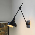 26'' Adjustable Swing Arm Wall Light Fixture for Bedside Reading