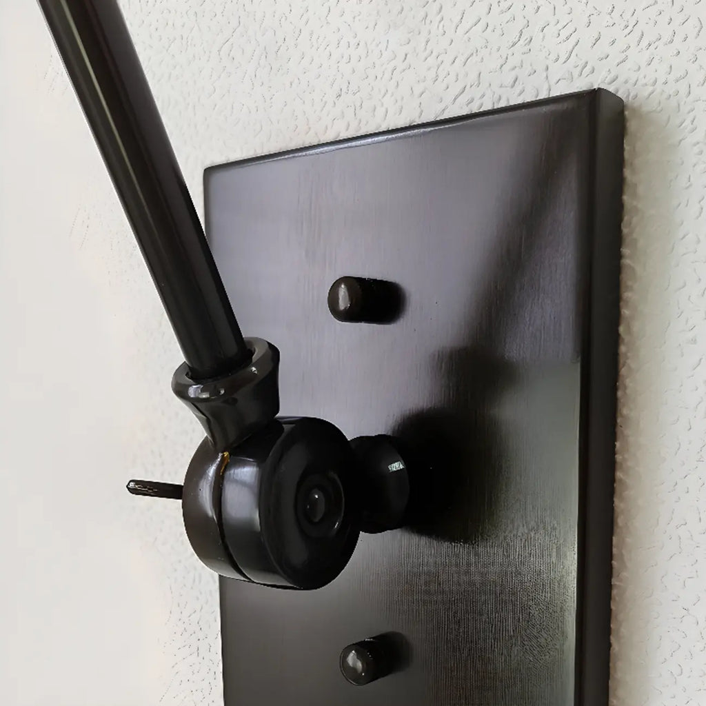 26'' Adjustable Swing Arm Wall Light Fixture for Bedside Reading