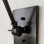 26'' Adjustable Swing Arm Wall Light Fixture for Bedside Reading