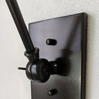 26'' Adjustable Swing Arm Wall Light Fixture for Bedside Reading