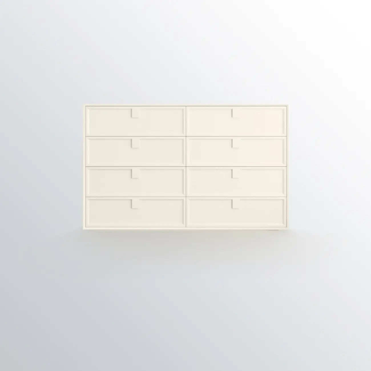 Modern White Bedroom Accent Cabinet with Multi-Size Options