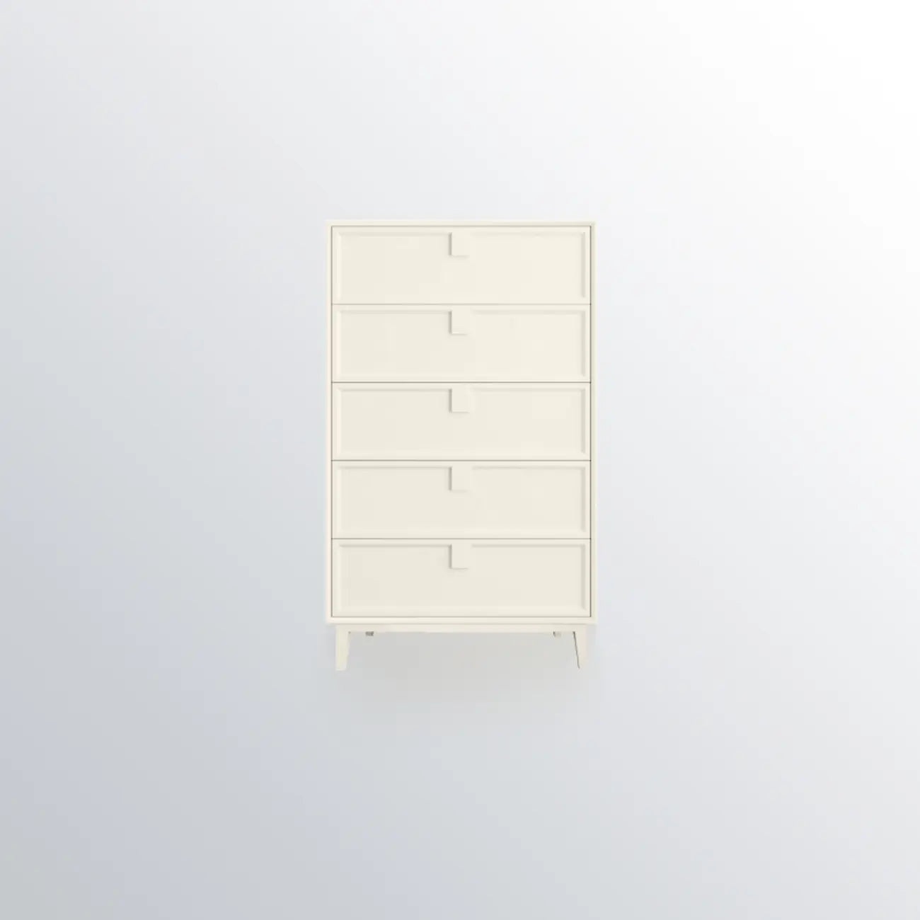 Modern White Bedroom Accent Cabinet with Multi-Size Options