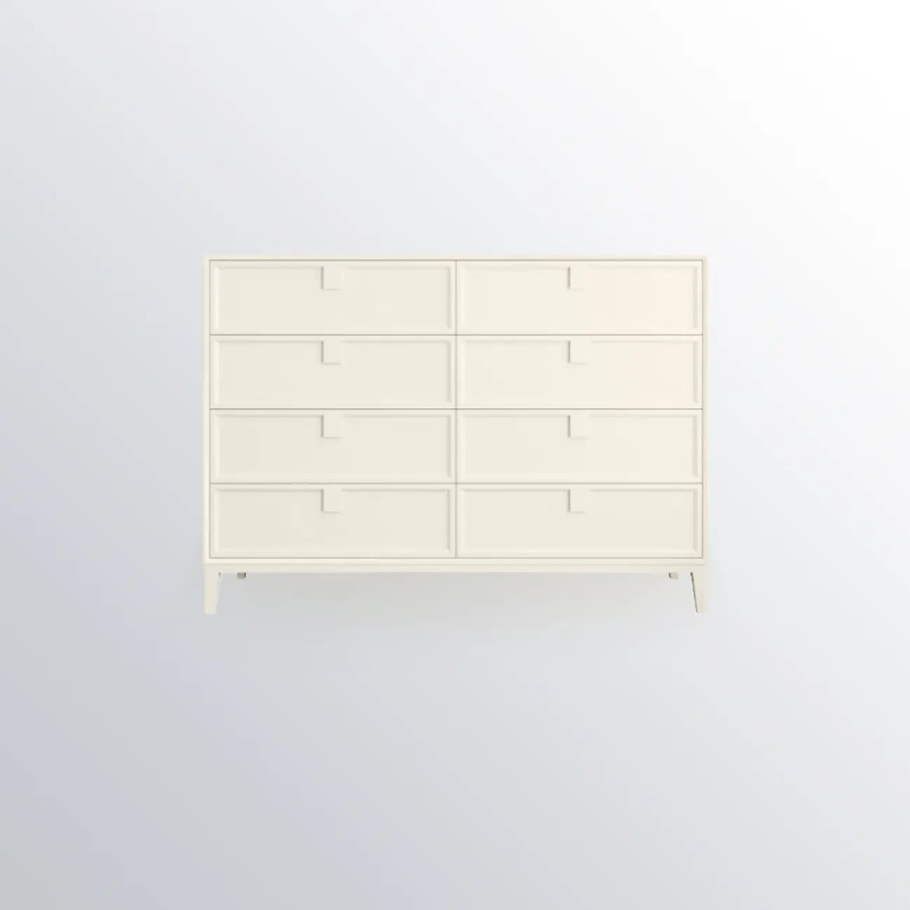 Modern White Bedroom Accent Cabinet with Multi-Size Options