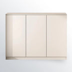 Modern Space-saving Accent Cabinet with Exterior Shelf
