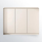 Modern Space-saving Accent Cabinet with Exterior Shelf