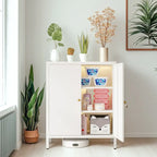 3/4 Shelves Wooden Storage Cabinet with Standard Length