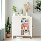 3/4 Shelves Wooden Storage Cabinet with Standard Length