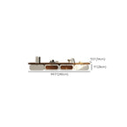 Brown Modern Wood Floating TV Stand with Storage Drawers
