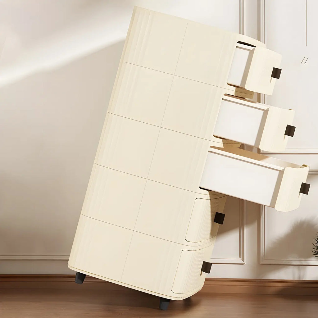 Modern Black And White Grid Top Nightstands with Drawers