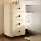 Modern Black And White Grid Top Nightstands with Drawers
