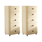 Modern Black And White Grid Top Nightstands with Drawers