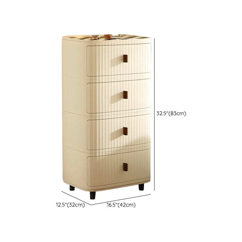 Modern Black And White Grid Top Nightstands with Drawers