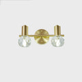 3-Light Modern Gold Crystal Vanity Light for Bathroom