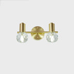 3-Light Modern Gold Crystal Vanity Light for Bathroom