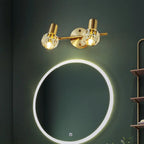 3-Light Modern Gold Crystal Vanity Light for Bathroom