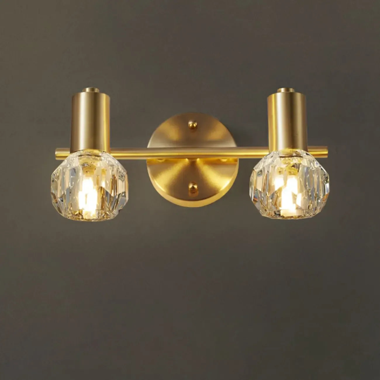 3-Light Modern Gold Crystal Vanity Light for Bathroom