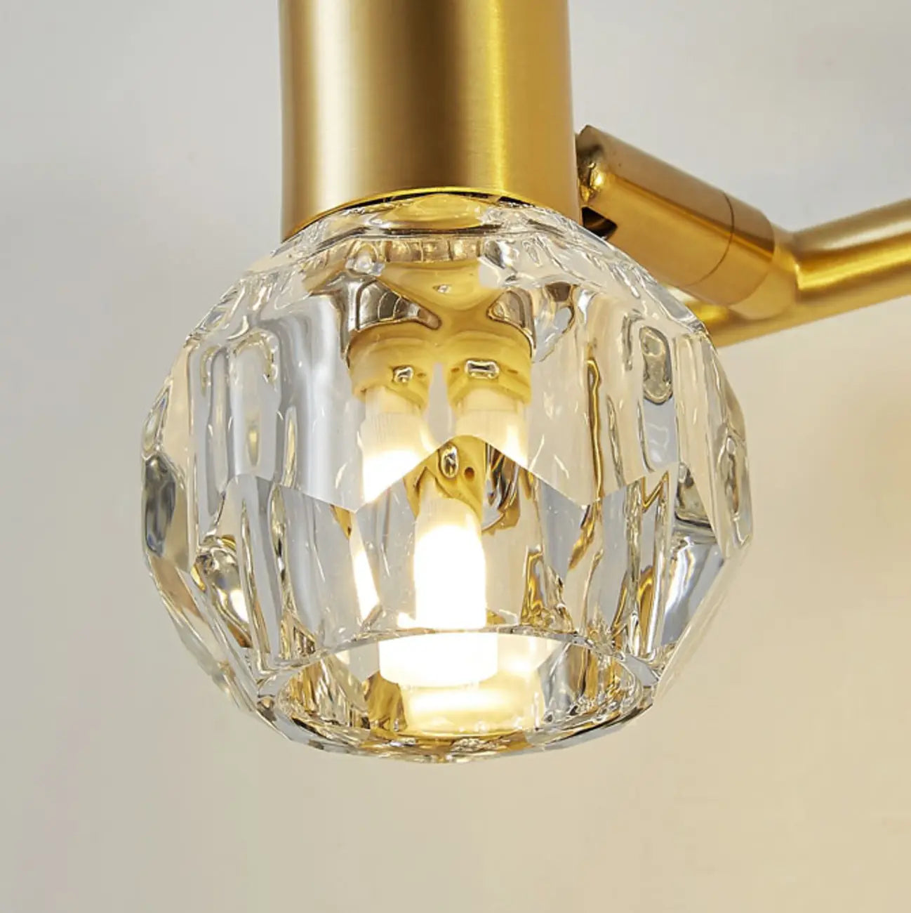 3-Light Modern Gold Crystal Vanity Light for Bathroom