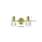 3-Light Modern Gold Crystal Vanity Light for Bathroom