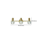 3-Light Modern Gold Crystal Vanity Light for Bathroom