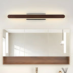 Modish Walnut Oval Acrylic LED Vanity Light
