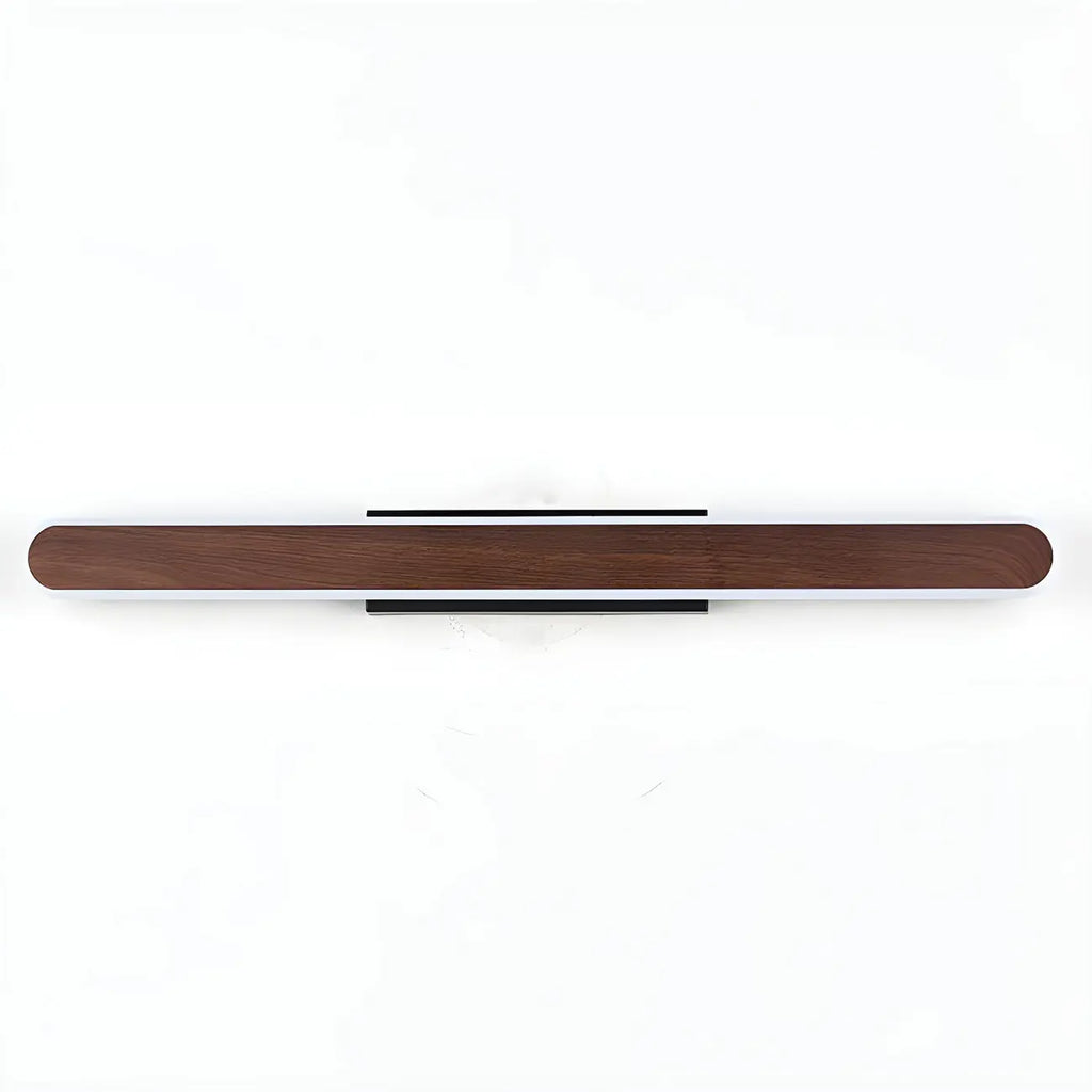 Modish Walnut Oval Acrylic LED Vanity Light