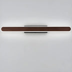Modish Walnut Oval Acrylic LED Vanity Light