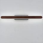 Modish Walnut Oval Acrylic LED Vanity Light