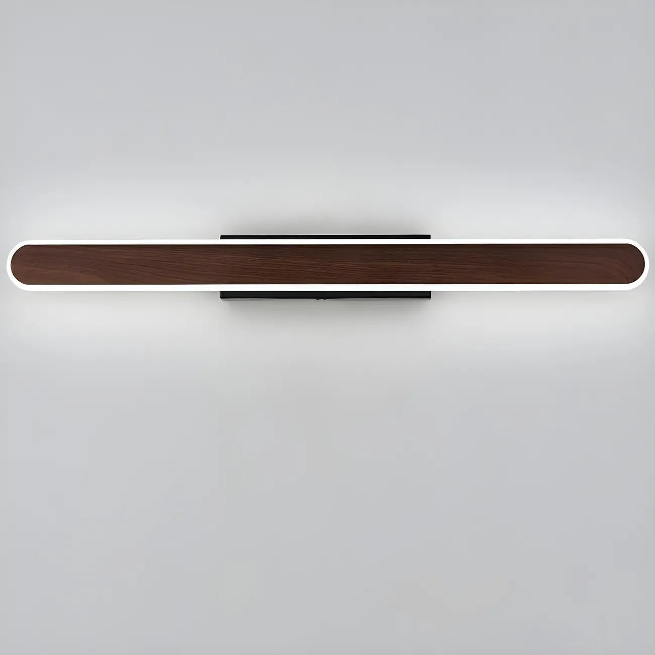Modish Walnut Oval Acrylic LED Vanity Light