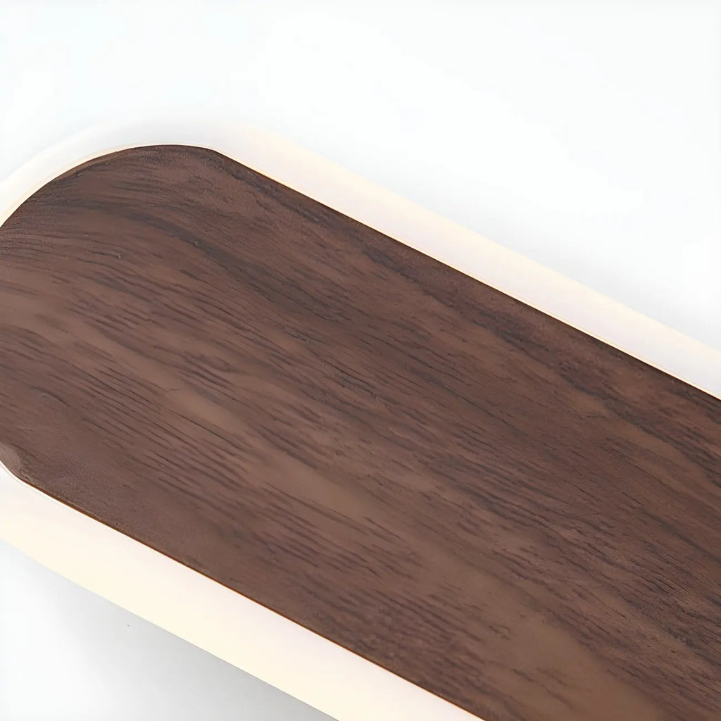 Modish Walnut Oval Acrylic LED Vanity Light