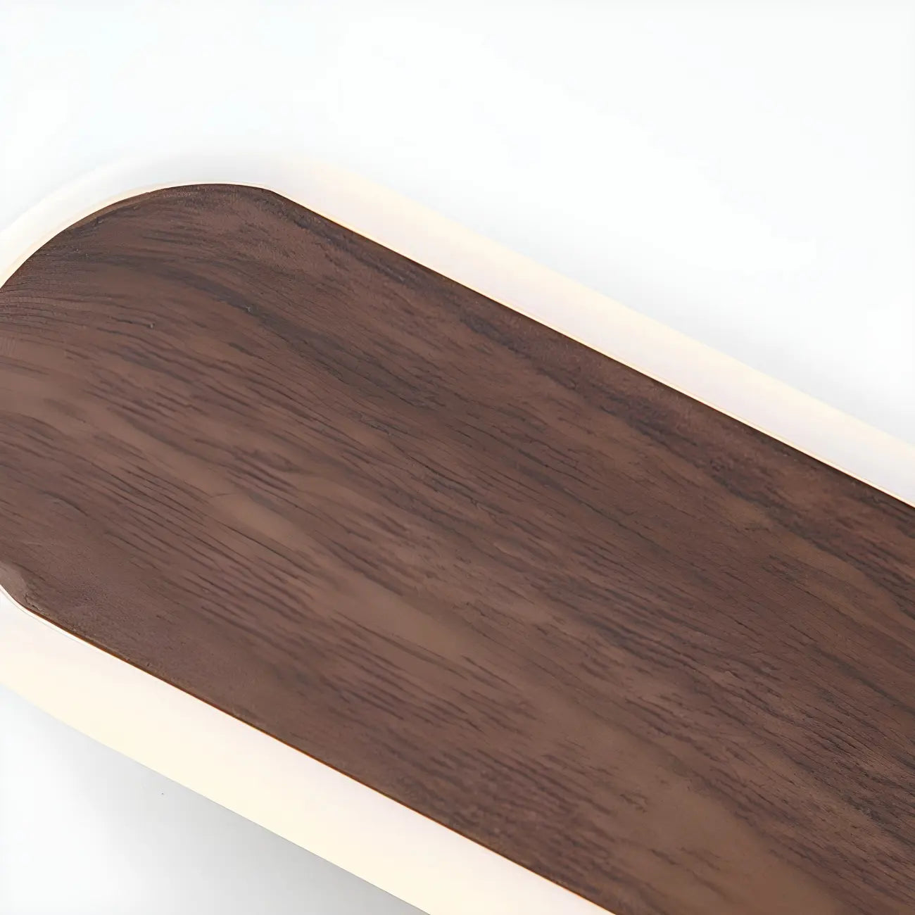 Modish Walnut Oval Acrylic LED Vanity Light