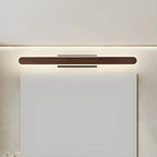 Modish Walnut Oval Acrylic LED Vanity Light