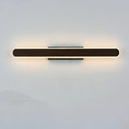 Modish Walnut Oval Acrylic LED Vanity Light