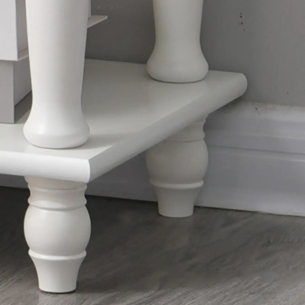 Traditional Wood Nightstand with Drawers