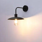 Industrial Black Metal Wall Light with LED for Outdoors