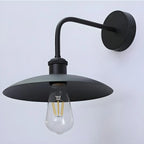 Industrial Black Metal Wall Light with LED for Outdoors