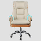 Modern High Back Ergonomic Leather Swivel Executive Office Chair