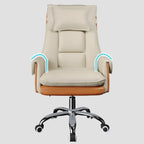 Modern High Back Ergonomic Leather Swivel Executive Office Chair