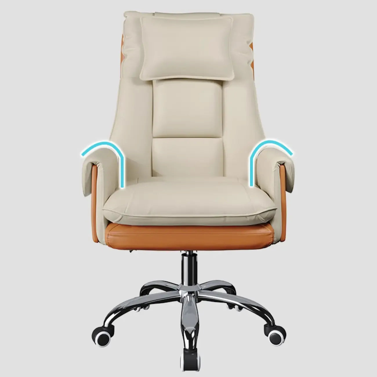 Modern High Back Ergonomic Leather Swivel Executive Office Chair