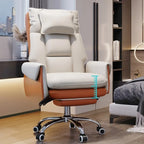 Modern High Back Ergonomic Leather Swivel Executive Office Chair