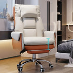 Modern High Back Ergonomic Leather Swivel Executive Office Chair