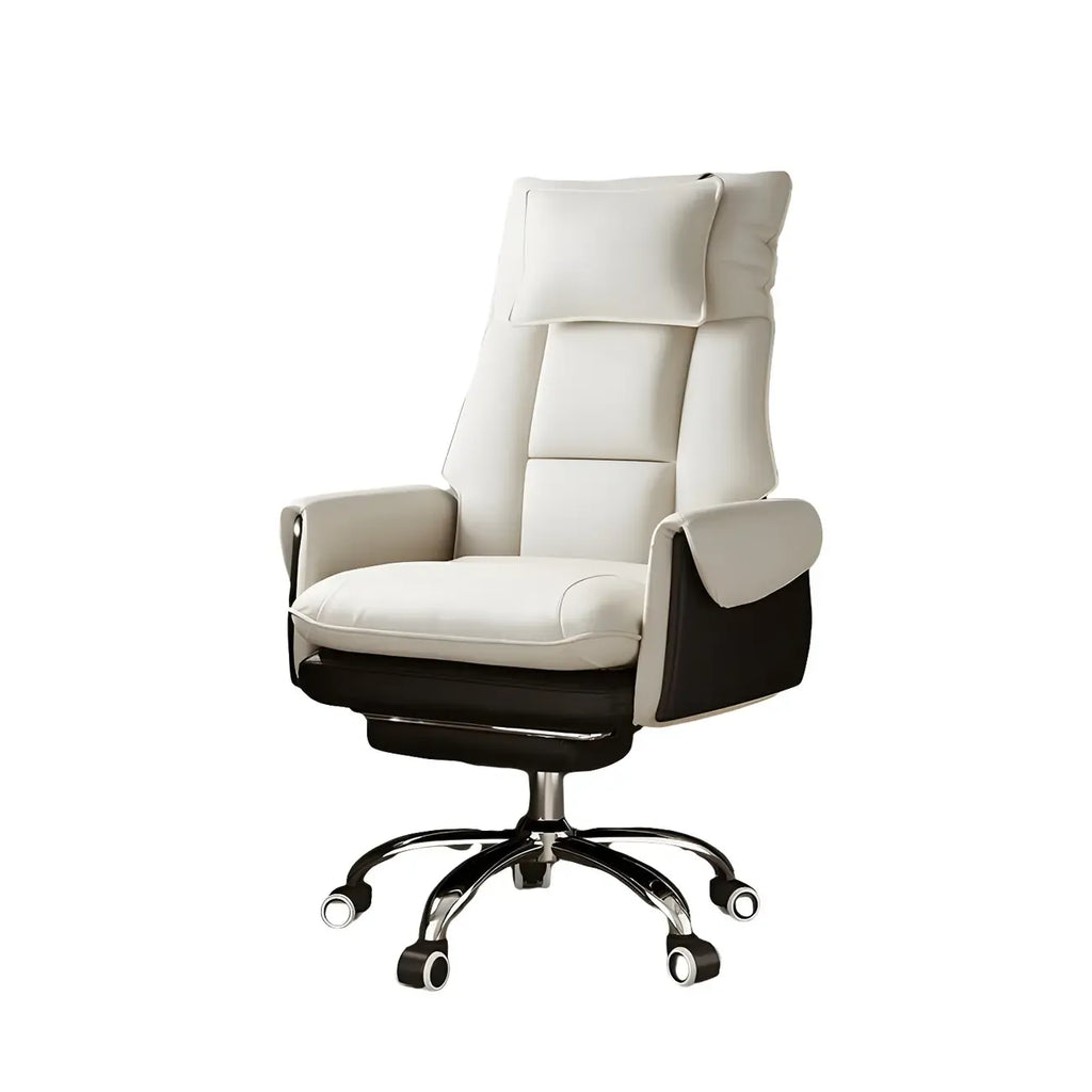 Modern High Back Ergonomic Leather Swivel Executive Office Chair