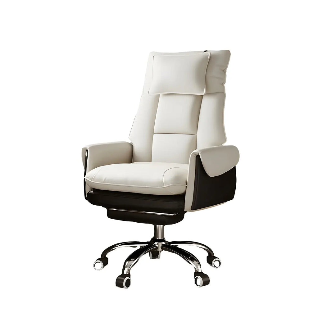 Modern High Back Ergonomic Leather Swivel Executive Office Chair